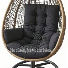 1PC Multi-Functional Rocking Chair Cushion, Suitable For Chairs, Hanging Baskets And Recliners. Seat Pad Egg Shaped Hammock Base Pillow Suspended Basket Rest, Suspended Seating Comfort, Egg Shaped Pillow, Hammock Base Cushion, Contemporary Pillow Style, Egg Shaped Design, Durable Stitching