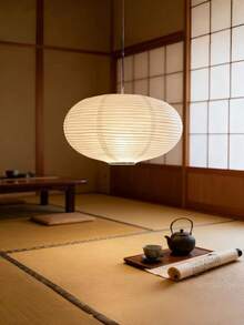 White Oval Paper Lanterns 16 Inch - Japanese Chinese Style Hanging Lamp Shades, Paper Lantern Lights Paper Lamp Shade For Wedding Decor, Birthday Party, Home Festival Decorations - Multicolor - View 3