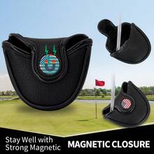 美国高尔夫球杆推杆套高尔夫球杆头套高尔夫配件高尔夫用品限量版 - 黑色 - 查看 5