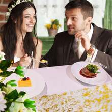 2pcs Gold Metallic Sequin Shiny Foil Mesh Table Runner, 11*118 Inches, Suitable For Wedding, Birthday, Graduation, Party, Anniversary, Christmas, Thanksgiving Decoration - Multicolor - View 5