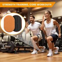 Exercise Core Sliders For Hardwood Floors - Sliders For Workout, Sliding Discs For Exercise, Strength Training, And Home Gym Fitness Gliders - Default - View 4