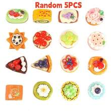 Realistic Food Toy Cake DIY Resin Accessories, Cream Gel Handmade DIY Phone Case, Fridge Magnet Decor, Dollhouse Decoration