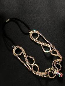 Accessories And Women's Belly Dance Headpiece, Fashionable Crystal Teardrop Forehead Chain, Headpiece Jewelry.