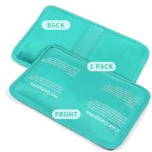 Gel Ice Pack With Strap - Reusable Cold Compress For Knee, Back, Ankle Injury - Hot & Cold Gel Ice Bag