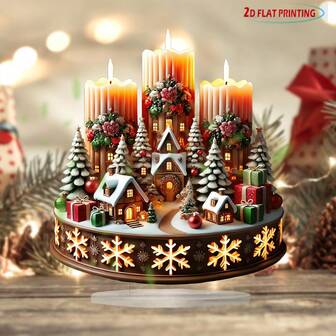 完美的圣诞礼物！复古亚克力餐桌摆件️ 多用途餐桌装饰和节日牌匾 家庭家居装饰和生日礼物