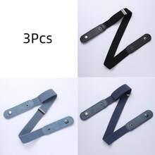 1/2/4条装弹力腰带，可调节无扣腰带，适合搭配牛仔裤和休闲裤，男女通用，隐形弹力腰带，塑形腰带 - 无扣舒适，可调节弹力，完美搭配牛仔裤和休闲裤 - 凸显身材曲线，复古弹力腰带 - 无扣，隐形贴合，男女通用，舒适弹力，均码 - 彩色 - 查看 54