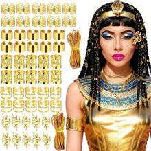 LaVenty Egyptian Costume Accessories Gold Hair Clips Egyptian Headpiece Costume Headwear