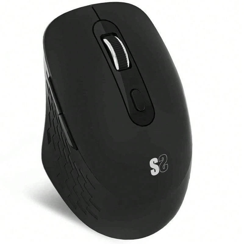 SUBBLIM Ratón Comfort Ergo Dual Mouse Batería Blanco Apoyo Pulgar Dos Conexiones En Un Mismo Ratón Silent Click Batería Li-Ion Recargable Rueda De Metal