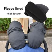 Winterwarme Kinderwagen Handschuhe, Verdickung, windundurchlässig, universelle Babywagen Handschuhe, atmungsaktiv, wasserdicht, Einkaufswagen Handwärmer, weich als Winterzubehör