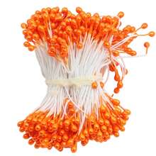 240pcs 3mm Pearlescent Flower Stamens, Artificial Gypsum Rose & Lily Handmade Craft Supplies, Home Decor Accessories