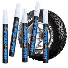 1 Stück/5 Stücke Reifen Graffiti Stift, unauslöschbarer Markierstift, wasserfester und UV-beständiger Reifenstift, DIY Auto Graffiti Stift, Reifen Färbestift, geeignet für Reifendekoration, Motorschrauben Markierung, Autolackausbesserung, schnelltrocknender Zeichenstift, Kfz-Zubehör, Bürobedarf