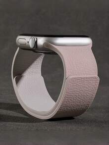 1条男女通用荔枝纹硅胶磁吸表带，兼容 42mm、38mm、40mm、41mm、44mm、45mm、46mm、49mm，时尚智能手表替换表带，适用于Series Ultra2、Ultra SE2、SE 11、10、9、8、7、6、5、4、3、2、1 - 彩色 - 查看 6