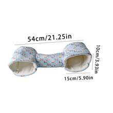 1pc Hamster Tunnel House Guinea Pig Bed Tunnel Cave House Gerbil Bed Hideouts Hideaway Toy For Dwarf Rabbit Bunny Ferret Hamster Chinchilla Hedgehog Ferrets Washable Cage Nest Winter Sleeping Bed Cage