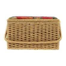RibasuBB Sewing Basket With Large Capacity, Stylish Portable Storage For Sewing Essentials And Crafts, Ergonomic Handle For Easy Carrying - Multicolor - View 11
