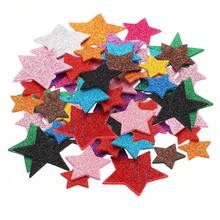 Foam Stickers, EVA Self Adhesive Glitters Foam Shape Sticker Craft Supplies For Scrapbook Card DIY Making Home Decor - 五角星 60Pcs - 查看 1