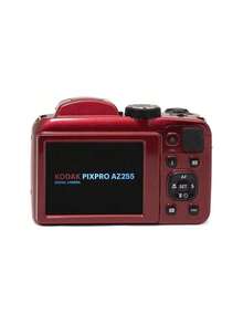 Kodak AZ255 Reisefotografiekamera, 25-facher optischer Zoom, optische Bildstabilisierung, 16,35 MP, 24 mm Weitwinkel, HD-Video, 3-Zoll-Bildschirm, CMOS-Sensor, rote Verpackung