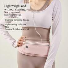 1pc Sports Waist Pack, Reflective Running Fanny Pack For Marathon, Outdoor Cycling, Can Hold Water Bottle, Adjustable Waterproof Waist Bag Sport Bag For Sports For Fitness For Exercise Travel Bag For Vacation For Women For Men Travel Essential Belt Bag For Running For Hiking