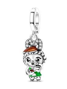 Cute Character Enamel Charm Set - Silver Plated DIY Jewelry Gifts