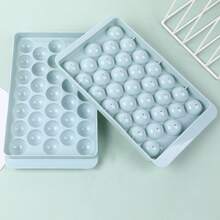 Ice Cube Tray, Spherical Ice Cube Mold, Homemade Edible Round Ice Ball, Refrigerator-Freezer Ice Cube Container, Silicone Ice-Making Helper - Nhiều màu - Xem 1