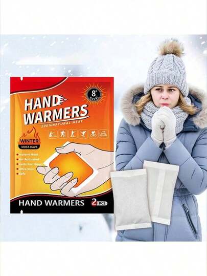 2个/4个装，8小时长效暖手宝，100%天然加热，便携式暖手宝套装，空气激活即时加热，超薄隐形设计，冬季必备保暖神器，户外工作/通勤保暖，恒温不烫手，贴心独立包装，理想的冬季礼物，学生和上班族必备，滑雪和徒步好伙伴，暖手暖心，男女皆宜的圣诞礼物，暖手宝，男士礼物，圣诞袜填充物，可充电保温暖手宝，闺蜜节礼物，小狗礼物，嘉年华礼物，派对装饰，春夏精选，伴娘礼物，房间装饰，卧室装饰，海滩礼物，旅行礼物，男士礼物，女士礼物，度假礼物，可爱小物