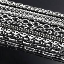 1m 304 Stainless Steel Jewelry Chain, Multi-Style DIY Bracelet Necklace Accessories, Rust-Proof Decorative Chain For Clothing - Stainless Steel Chain - View 2