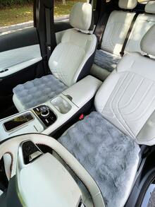 3pcs/Set Women's Plush Car Seat Cushion, Creative Car Front Seat Pad, Warm Fuzzy Seat Cover For Winter - one-size - View 8