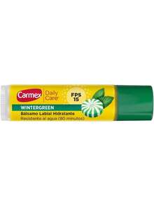 álsamo Labial Natural de 4. 25 gr - Hidrata y Alivia Labios Secos, Sabor WinterGreen, Resistente al Agua y con Protecció Solar FPS 15 - Amarillo - Ver 3
