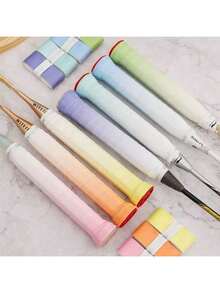 12pcs/10pcs/6pcs/1pc Racket Grip Tape, Laisuotuo Rainbow Grip, Unique Gradient Design, Comfortable Grip, Improve Hitting, Shock-Absorbing, Suitable For Badminton Racket, Tennis Racket, Fishing Rod, Motorcycle Handle, Bicycle Handle, Etc.