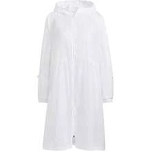 Adidas Women's Neo Long Lightweight Jacket Sports Outerwear - White - View 6