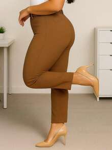 Women Pants - Camel - View 3