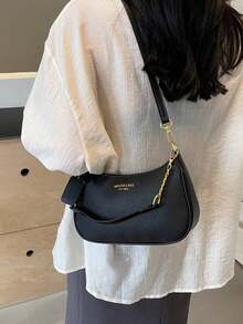 Shoulder Bags For Women Cute Hobo Tote Handbag Under The Arm Purses Mini Clutch Purse With Zipper Closure , Cute,Valentine's Day Gifts For Women - 黑色 - 查看 8