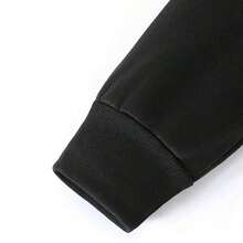 Hooded Sweatshirt Black Keith Haring Heart Print Casual WearY2K-W-Valentine Outfits For Women - màu đen - Xem 4