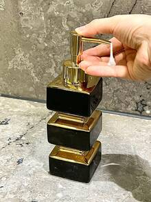 Kreatywna, unikalna, ceramiczna, czarno-biała butelka z dozownikiem mydła, wielokrotnego użytku butelka z pompką do łazienki w hotelu/domu, mydło w płynie, szampon, balsam, wielofunkcyjna