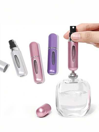 1/10pcs Perfume Travel Refillable, 5ml Travel Perfume Bottle Refillable, Mini Refillable Perfume Portable Atomizer Bottle , Refill Pump Case For Traveling And Outgoing, Refillable Perfume Spray, 1/2/3/4/5pcs, Bottom Press Type Reusable Mini Perfume Atomizer, Miniature And Easy To Carry, Perfume, Travel, Travel Accessories, Travel Bottles, Ideal For Travel, Daily Fragrance, Or As A Gift For Girlfriend