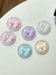 1 Magnetic Bow, Glitter And Sequined Mobile Phone Sliding Stand, A Girlish Telescopic Stand, A Gift For Your Girlfriend, Best Friend, Family And Colleagues