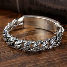 Men Chain Bracelets - 18 cm - Xem 3