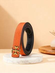 Smooth Denim Dress Women's Belt Fashionable Casual Sweet Student Slim Versatile Belt Dual-Purpose Double-Sided Thin Belt, A Variety Of Colors Available, Suitable For Daily Wear And Fashion Style, Add Color To Your Outfit - Multicolor - View 3