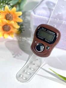 迷你电子手指计数器/环形手动计数器，手压式人流量计数器，随机颜色Tasbih，小巧可爱，使用方便，适用于编织，祈祷计数等。