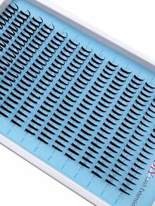 280 pezzi Grappoli di ciglie con punte, grappoli di ciglie, grappoli arricciati, estensioni di ciglie, estensioni di ciglie in stile americano, ciglie individuali fai-da-te, strisce, ciglie finte in mink, ciglie spesse e appuntite, lunghezza mista da 12 a 20 mm