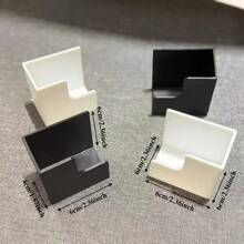 2pcs Wall-Mounted Weight Scale Storage Rack - Seamless Adhesive Installation, Durable Plastic Space-Saving Organizer, Suitable For Bathroom And Home Gym, Stylish Design, Sturdy Structure With Storage Box, Essential For Fitness Enthusiasts, Space-Saving Rack - Multicolor - View 3