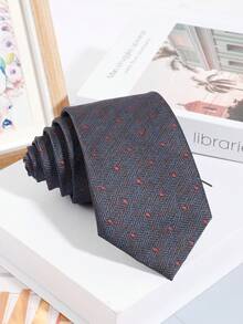 1pc Men's Fashion Versatile Small Polka Dot Pattern Necktie, Suitable For Business, Commute, Banquet And Daily Wear - Multicolor - View 2