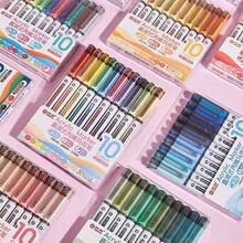 120 Vivid Acrylic Paint Markers | Sharp & Clear Lines | Strong Covering Power, Large Ink Capacity | 12 Sets, 10 Pcs Per Set - Essential For Art, Crafts, Journaling, Back To School Gift