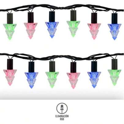 BUYTITI Serie de 28 Luces LED Multicolor con Diseño De Figuras