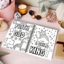 1 pièce Livre de coloriage biblique spiralé de 5,5 x 8,3 pouces - Que le Seigneur vous bénisse et vous garde - Comprend divers éléments et illustrations multicolores - Livre de coloriage pour femmes, livre de coloriage inspirant pour adultes avec des écritures, idéal pour se détendre et trouver l'inspiration pendant les loisirs