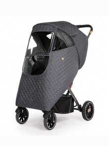 1 件婴儿推车雨罩，婴儿推车雨衣，秋冬 - 彩色 - 查看 3