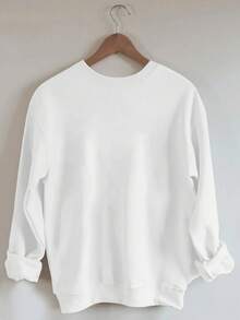 Women's Autumn And Winter Funny Chicken Print Casual Simple Loose Daily Comfortable Street Round Neck Thermal Lined Long Sleeve Sweatshirt