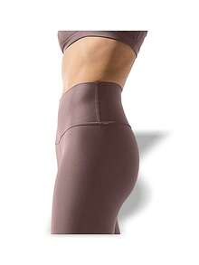 Alo Yoga Alo Airlift 7/8 High-Waist Women Leggings Sweat Absorption Breathable Warmth Versatile Solid Good Elasticity Easy To Wash Quick Dry Sports Outdoor Running Yoga Daily School Mushroom W5766r-MUSHROOM - Light Brownish Pink - View 4