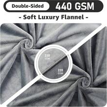 Waterproof Blanket Bed: Reversible Soft Flannel Love Blanket 60x 80 Bed Blanket Couples Washable, Spill - Proof Dog Throw Blanket Couch, Sofa Protect, Camping, Travel, - 30吋 x 40吋 + 灰色 - 查看 2