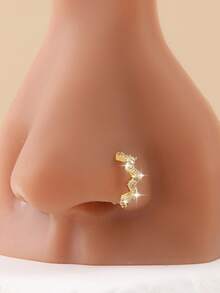 1pc Sexy Personalized Women's Pierced Nose Ring W-Shaped Nose Hoop Nose Stud Nose Jewelry, Party/Birthday Gift