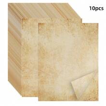 复古A4双面打印纸，适合DIY剪贴簿、拼贴画和信件书写，是生日和节日礼物的完美之选。 - 棕色 - 查看 17